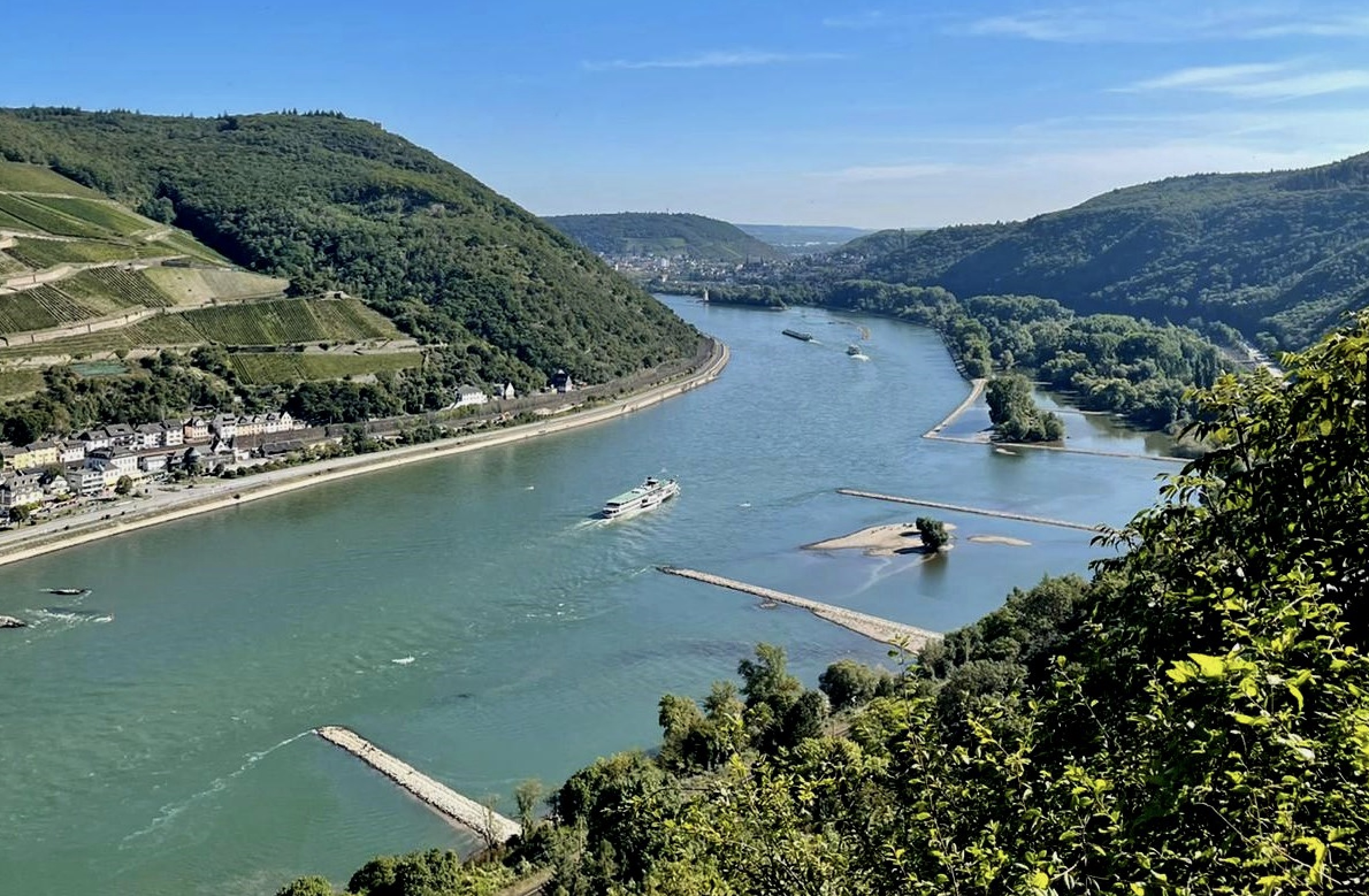 Buhnen am Rhein