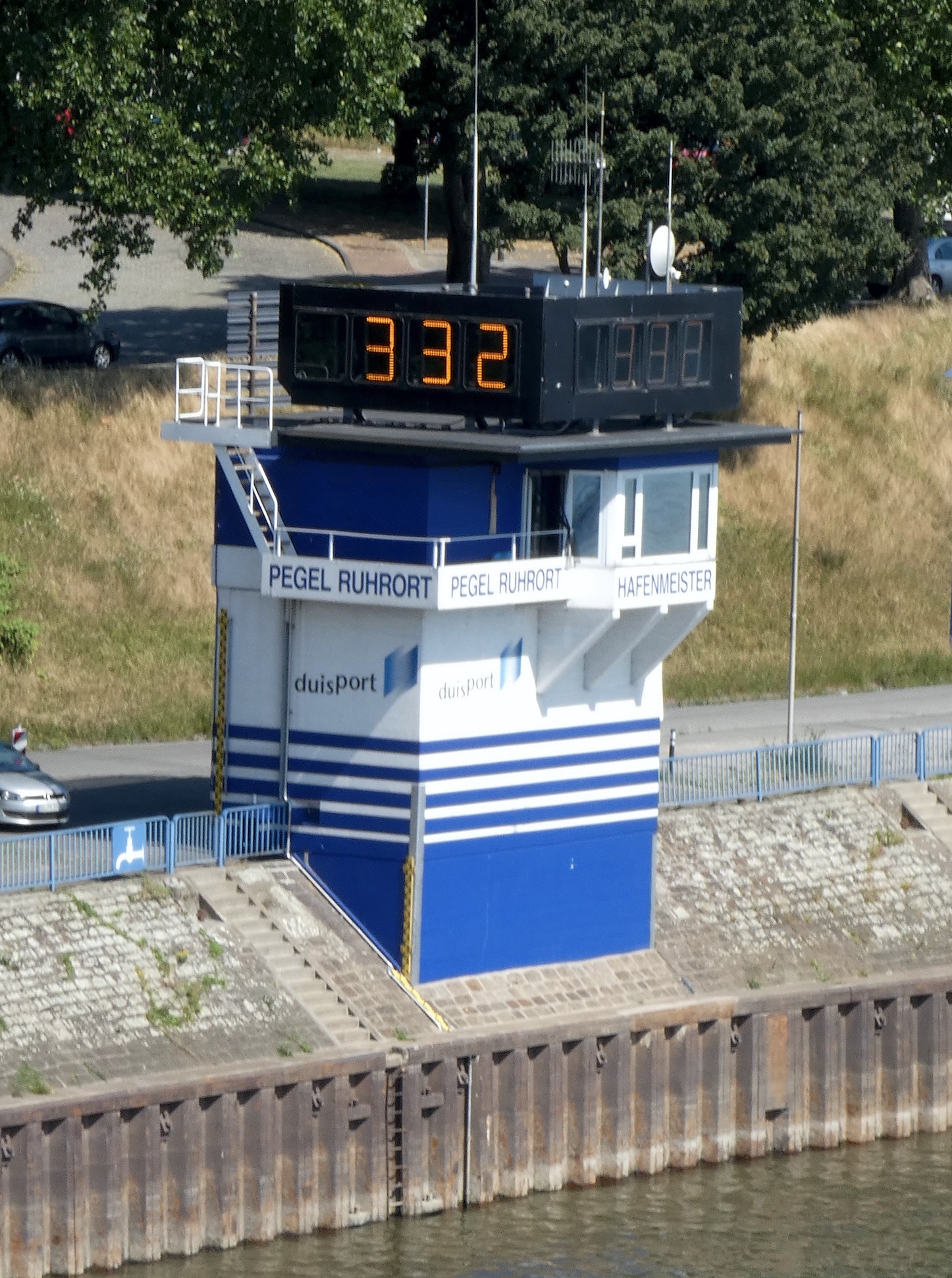 Pegel Ruhrort in Duisburg