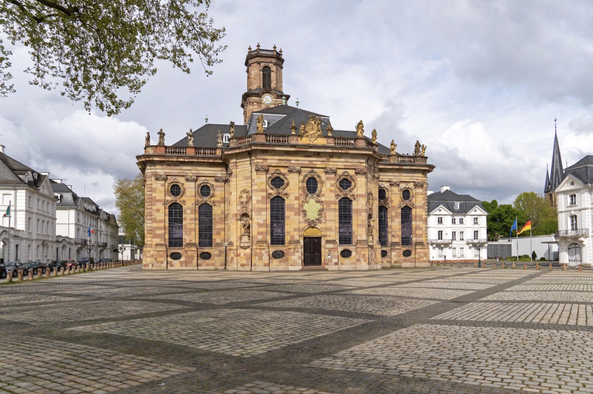 Die barocke Ludwigskirche in Saarbrücken