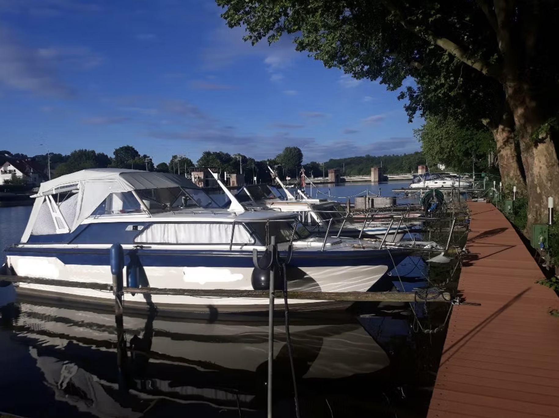 Bootshafen der Wassersportgemeinschaft Stuttgart am Neckar