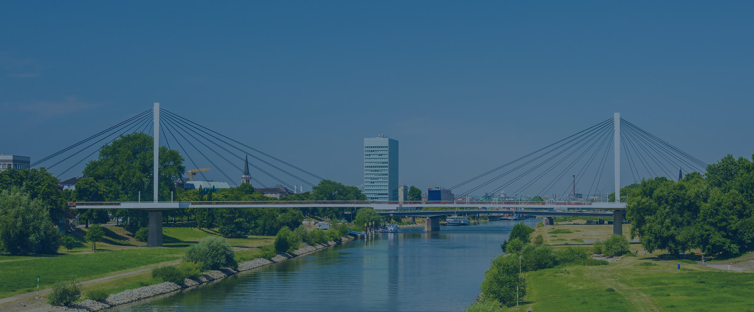 Br&uuml;cke &uuml;ber den Neckar in Mannheim